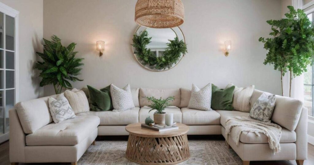 Beige Living Room Natural Elements