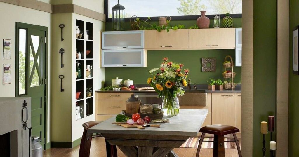 Botanical Green Luxury Kitchen