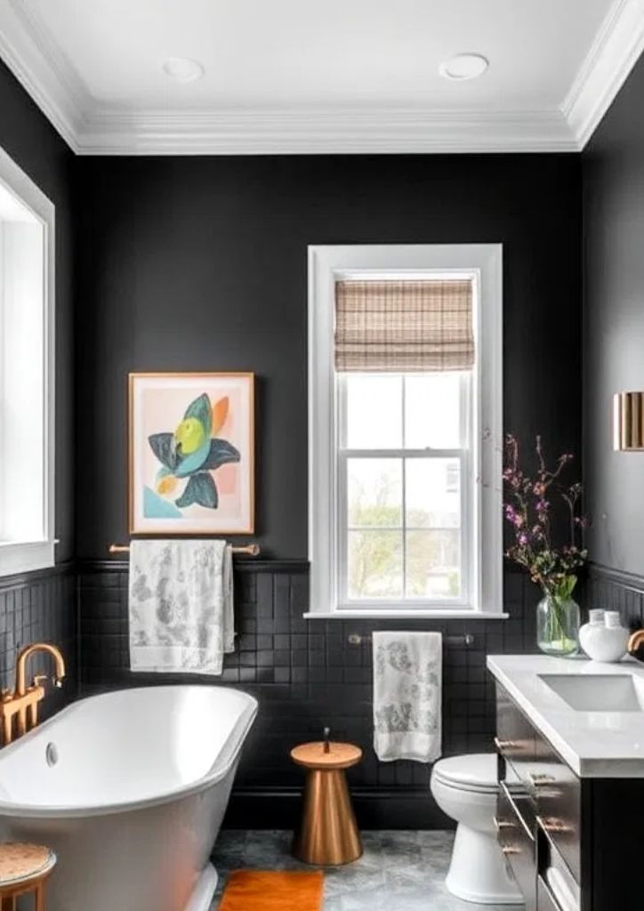 Dramatic Monochrome Walls