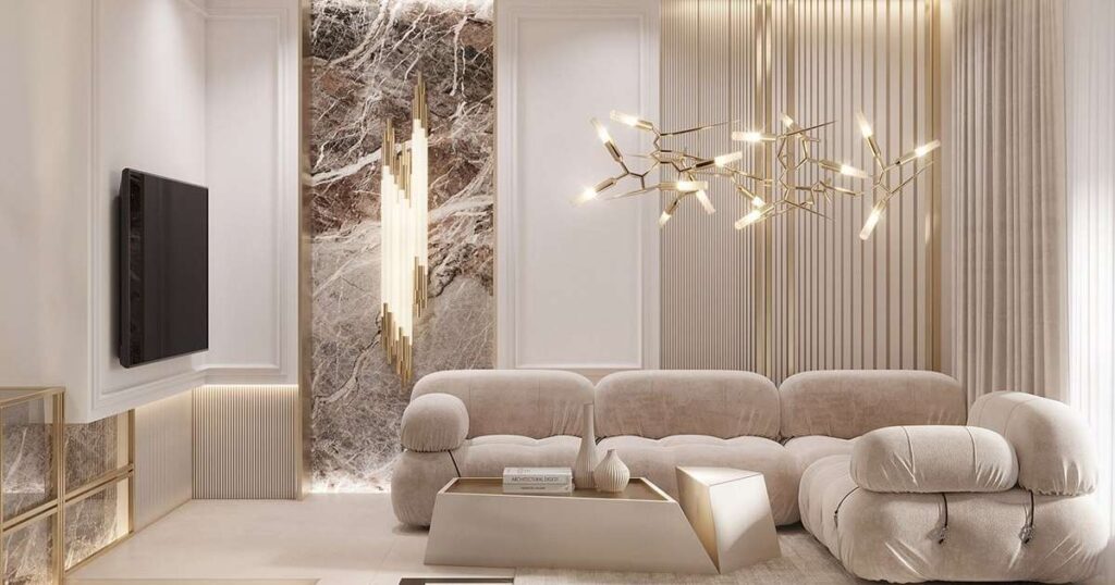 High-Contrast Beige Elegance