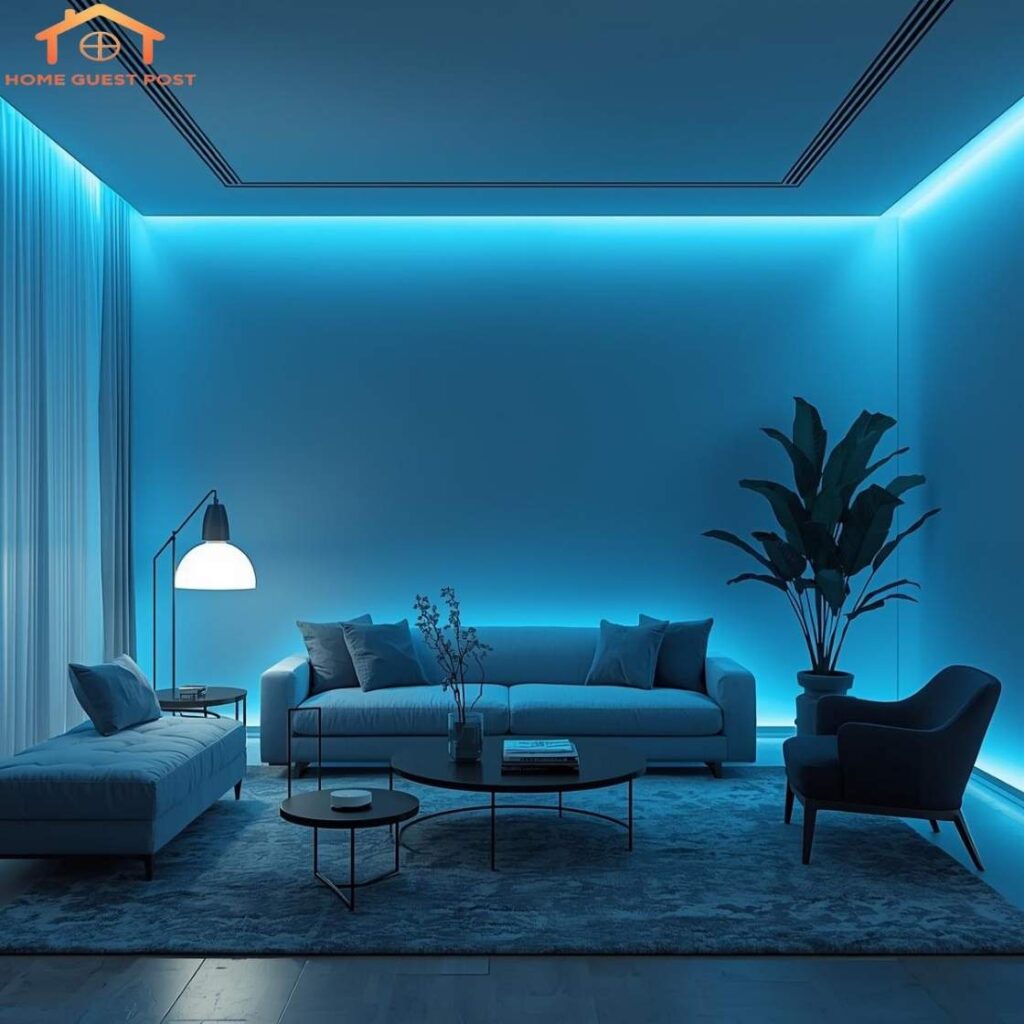 Azure Glow Living Room