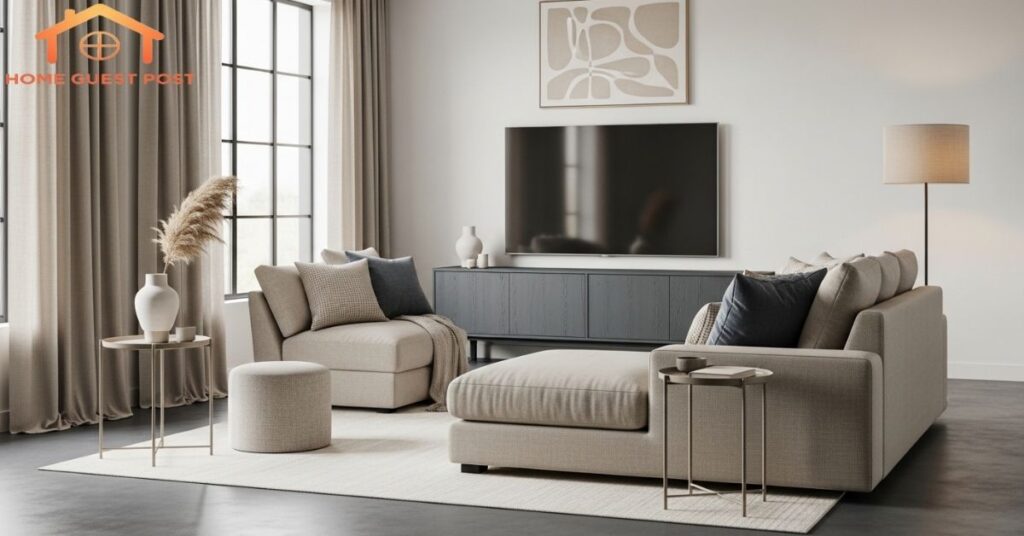 Beige and Slate Serenity Room