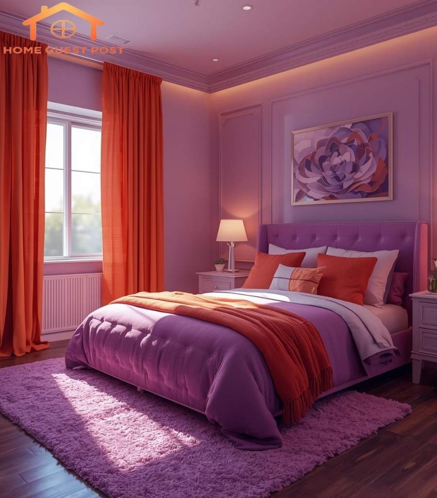 Burnt Orange and Lavender