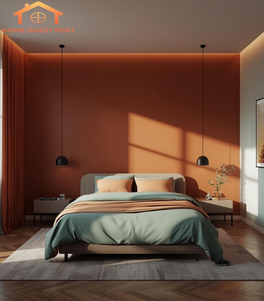 Burnt Orange and Mint