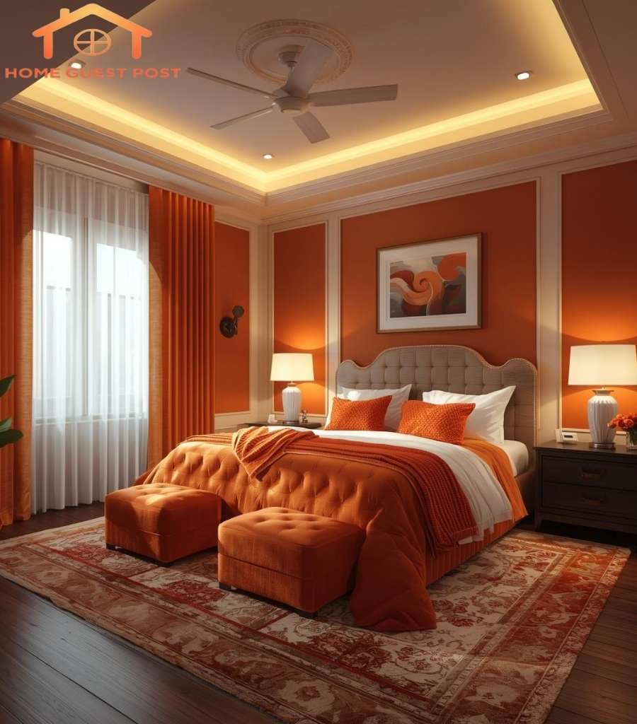 Burnt Orange and White