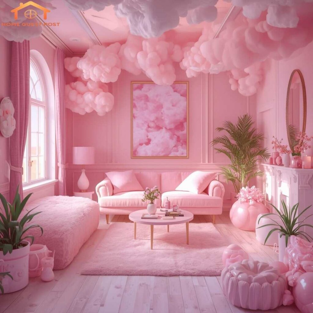 Cotton Candy Dreamscape Living Room