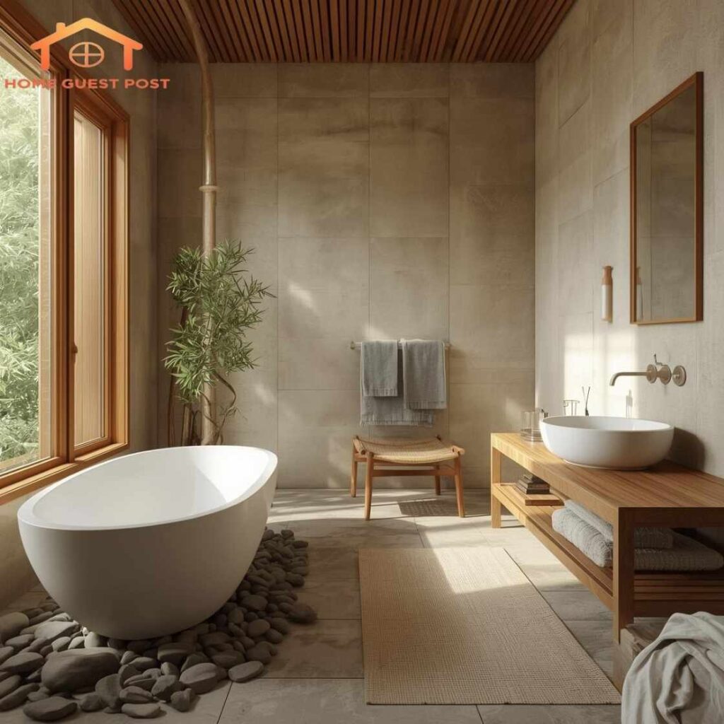Earthy Zen Bathroom