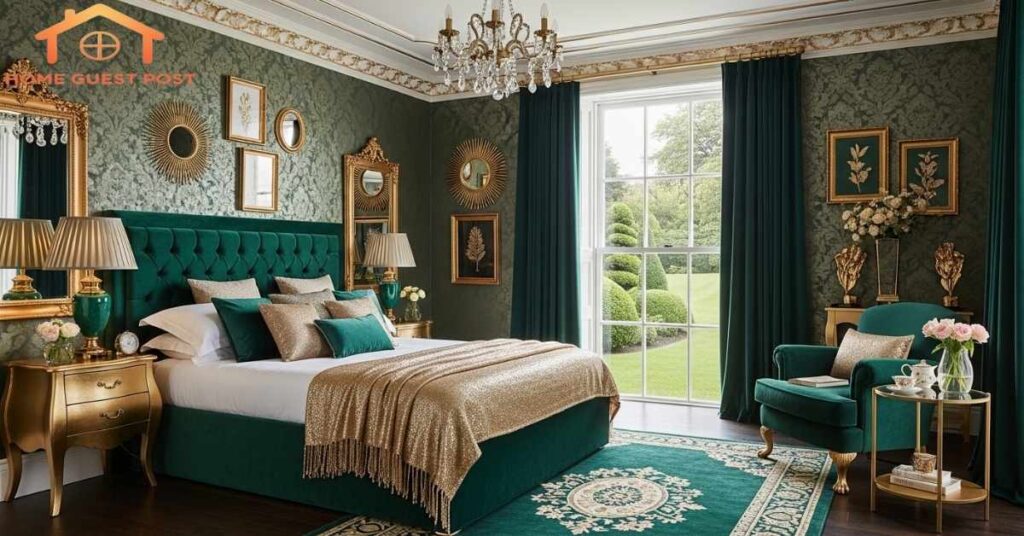 Elegant Emerald Retreat Bedroom