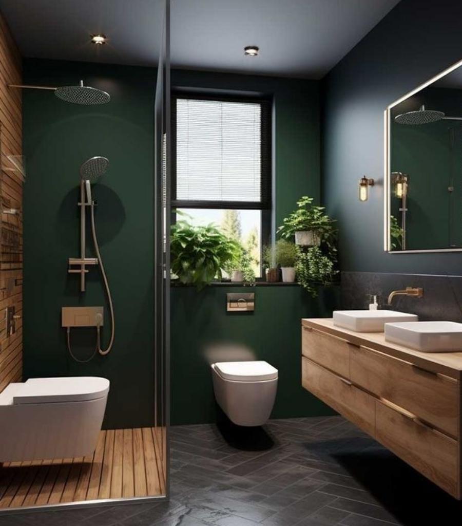 Glamorous Green Bath