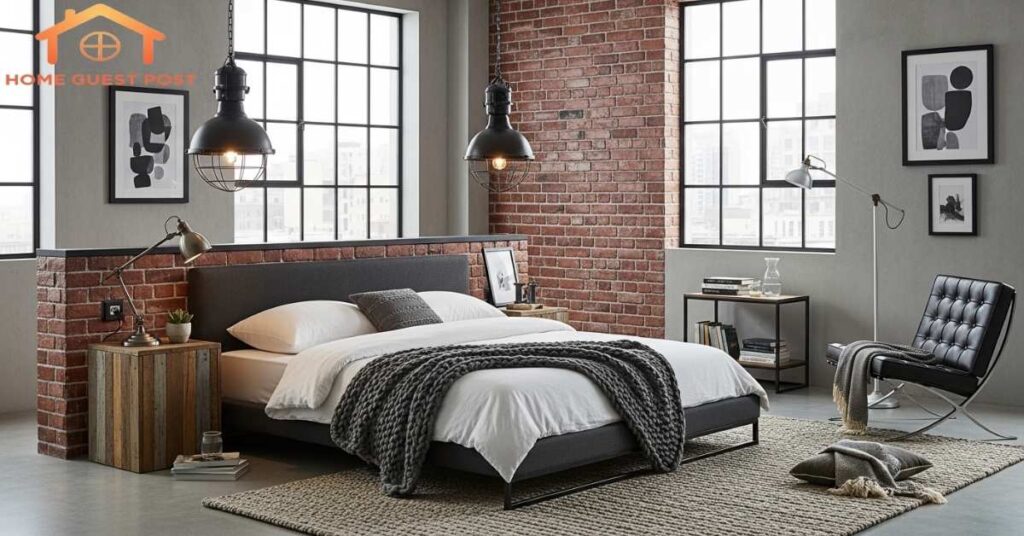 Industrial Chic Retreat Bedroom