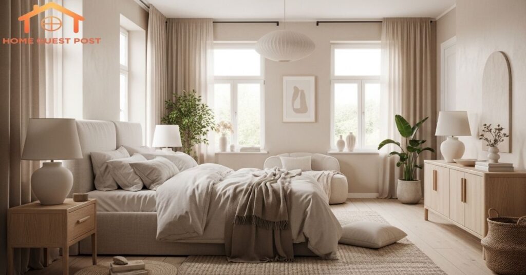 Light and Airy Beige Bedroom