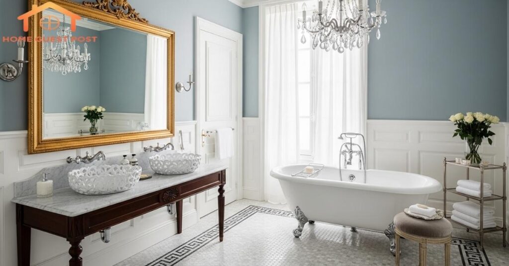 Parisian Chic Elegance Bathroom
