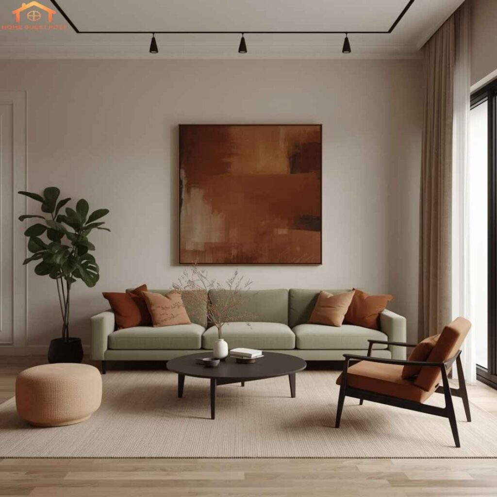 Sage Green and Terracotta Monochrome Layers