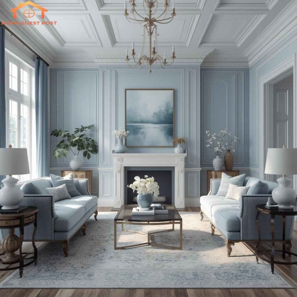 Soft Blue Grace Living Room