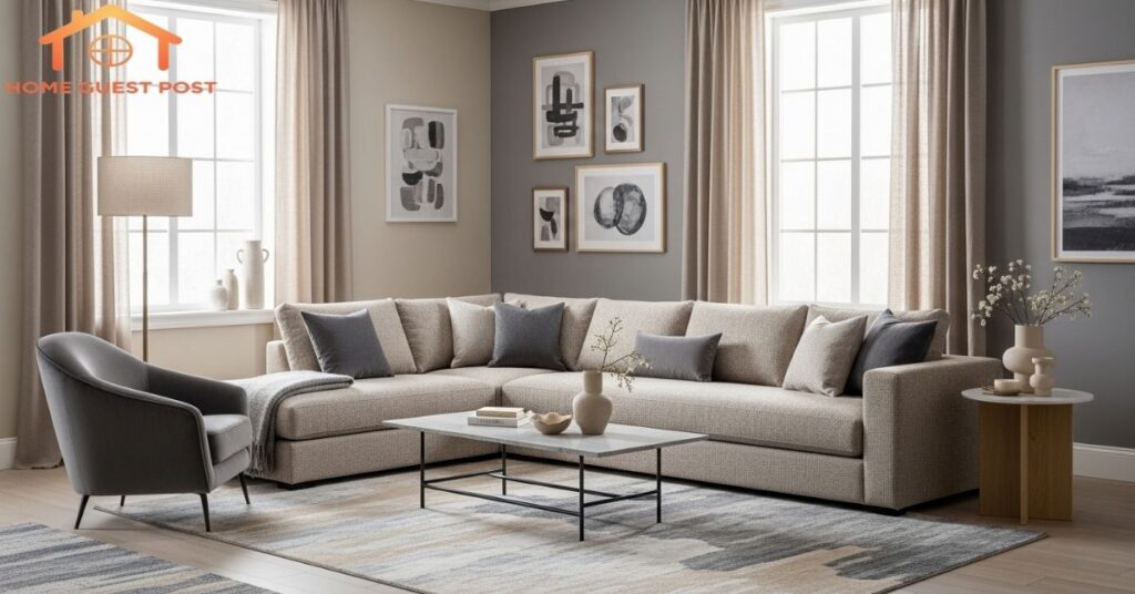 Sophisticated Beige and Grey Blend Room